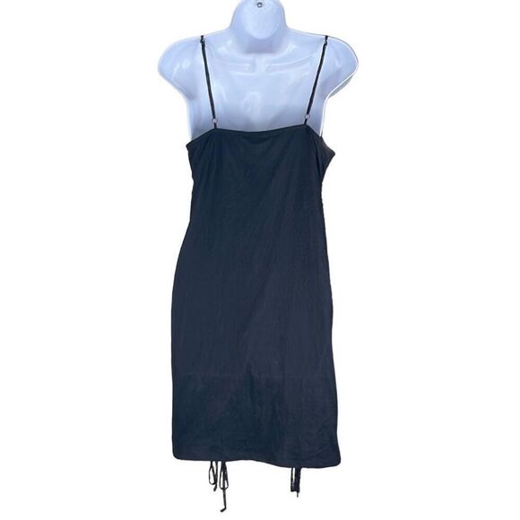 Live to Be Spoiled XXL Black Swiss Dot Lace Ruched Bodycon Dress NEW LBD Sexy - Picture 2 of 12